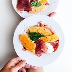 Egg with ham