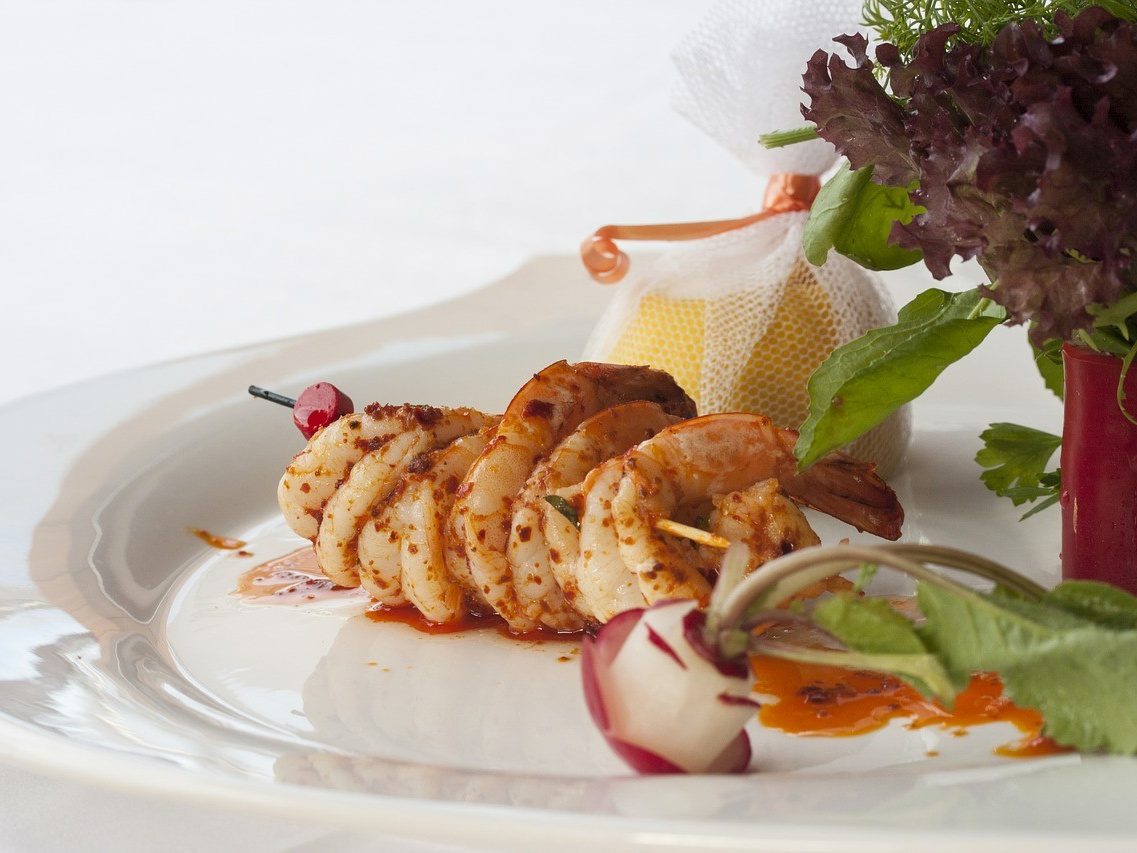Spicy grilled shrimp
